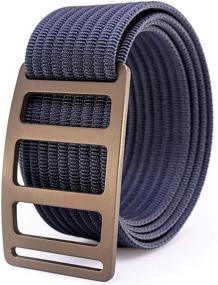 img 4 attached to Top-Rated Horizon Gunmetal Ultralight Black 🔝 Strap Men's Accessories and Belts: Stylish and Functional