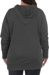 img 3 attached to VISLILY Plus Size Women's V Neck Hoodie Pullover Sweatshirt with Pocket