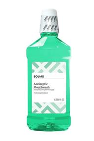 img 2 attached to Solimo Mint Antiseptic Mouthwash - 1 Liter (33.8 fl oz) - Amazon Brand - Single Pack