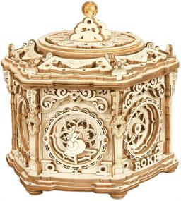 img 4 attached to 🎶 ROKR Wooden Puzzle Music Jewelry Box