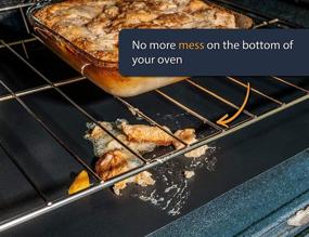 img 3 attached to 🔥 Linda's Essentials - Large Premium Oven Liners (Pack of 3) for Electric and Gas Ovens - Reusable Non-Stick Mat - BPA and PFOA Free