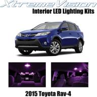 xtremevision interior led for toyota rav4 2015 (8 pieces) pink interior led kit installation tool logo