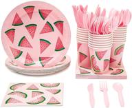 disposable dinnerware set birthdays watermelon logo
