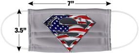 img 1 attached to 🦸 Superman All-American Reusable Unisex Face Mask