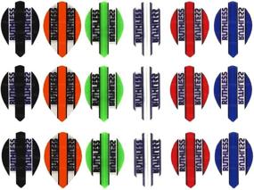 img 1 attached to Set of 5 Pear-Shaped Ruthless Clear Panels Dart Flights, Mixed Designs