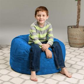 img 1 attached to 🪑 Bean Bag Chair for Kids - Chill Sack - Home Store