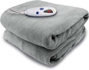 img 4 attached to Biddeford Blankets Microplush Electric Digital Bedding