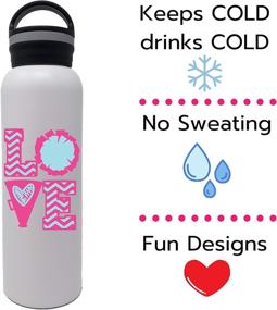 img 2 attached to Cheer Dance Gymnastics Stainless Bottle