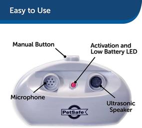 img 1 attached to PetSafe Indoor Ultrasonic Dog Bark Control System - No Collar Required 🐶 - 25 ft Range - Anti-Bark Training Device - Automatic with Manual Trainer Button