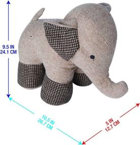 img 1 attached to 🐘 10-inch Elements Elephant Door Stopper