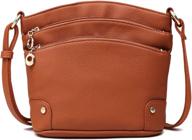 👜 plasmaller women's genuine leather crossbody bag - versatile crossover purse, handbag, and shoulder sling pack logo