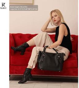 img 3 attached to 👜 Стильно и без времени: Винтажные женские сумки и кошельки из натуральной кожи Kattee