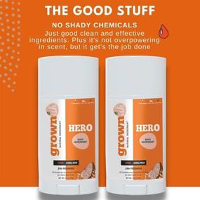 img 2 attached to 👦 HERO Fresh Kids Deodorant - Set of 2 Sticks for Boys Ages 6 and Up - High-Performance Natural Underarm Deodorant - Aluminum-Free - Prevents Body Odor - Ideal for Kid or Teen Boys - Clean, Fresh, & Cool - Grownish