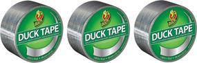 img 4 attached to 🦆 Duck 280621 Metallic Chrome Duct Tape, 1.88 Inches x 10 Yards, Single Roll, 3 Pack