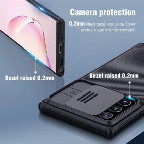 img 3 attached to 📱 Nillkin CamShield Pro Slim Protective Case for Samsung Galaxy Note 20 Ultra – Hard PC and TPU Ultra Thin Anti-Scratch Cover with Camera Protector, 6.9'' Black