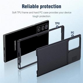 img 1 attached to 📱 Nillkin CamShield Pro Slim Protective Case for Samsung Galaxy Note 20 Ultra – Hard PC and TPU Ultra Thin Anti-Scratch Cover with Camera Protector, 6.9'' Black