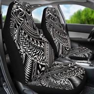 🚗 revamp your car's interior with advocator tribal islander polynesian tattoo samoan tribal seat covers for women- set of 2 universal fit for sedan and suv logo