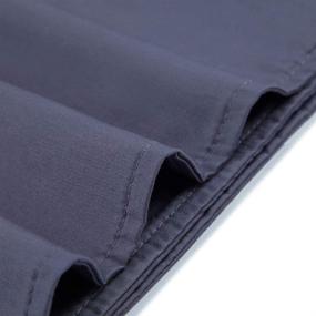 img 2 attached to 🛏️ Ourea Queen Size Removable Duvet Cover for 60x80 Weighted Blanket - Dark Grey, Breathable & Washable