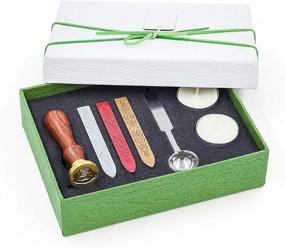 img 4 attached to 🌹 VOOSEYHOME Rose in Bloom Wax Seal Stamp Kit - Gold/Red/Silver Sealing Wax Sticks for Invitations, Envelopes, Gifts, Birthdays, Weddings, Signatures