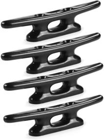 img 4 attached to ⚓ MIZUGIWA Nylon Cleat 4" Black 4 Pack: Secure Mooring Solution for Boats and More!