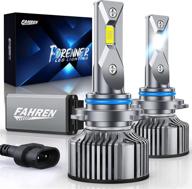 fahren forenner 9005/hb3 led headlight bulbs: ultimate brightness with 12000 lumens, 6500k cool white, pack of 2 logo