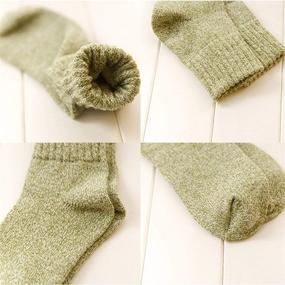 img 3 attached to 🧦 Winter Essentials: Cozy & Comfortable Women's Wool Socks (5 Pairs)