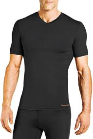 img 1 attached to 👕 Tommie Copper V Neck Compression Sleeve