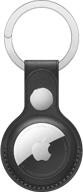 🔑 stylish airino leather airtag holder: perfect apple airtag case & keychain logo