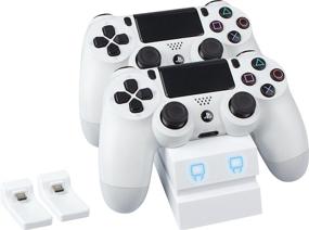 img 4 attached to Playstation 4 Twin Docking Station - White (PS4) for Venom