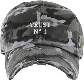 img 2 attached to 🧢 Dad Hat - Trust No One, Hustle Savage Vibe Baseball Cap: Vintage, Adjustable Cotton Style