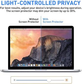 img 3 attached to 🔒 Coolreall Macbook Pro 15 Privacy Screen Protector - Magnetic Design, Blue Light Blocking & Anti Glare, Easy On/Off, Anti Spy Filter