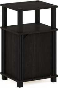 img 4 attached to Furinno Brahms 3 Tier Nighstand Espresso Furniture
