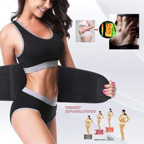 img 2 attached to 🩺 Lumbar Lower Back Brace Support Belt for Effective Back Pain Relief - Ideal for Herniated Disc, Sciatica, Scoliosis - Slimming Body Shaper Belt for Men and Women, Adjustable Waist Trimmer for Weight Loss