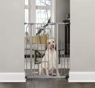 secure your pets with carlson extra tall walk through pet gate + extension, pressure & wall mount kits, platinum logo