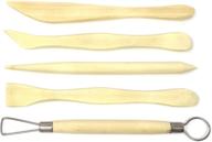 honbay 5-piece wooden mini modeling tools: ideal clay sculpture tools for cutting, carving, and smoothing logo