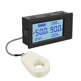 img 4 attached to 🔋 DROK Voltage Amp Meter DC: Monitor Solar System Power with 0-300V 200A Capacity - Hall Sensor Voltmeter Ammeter Current Detector Panel