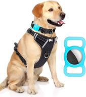 🐾 защитный чехол fangsheng airtag для домашних животных - силиконовый петлевой держатель с gps-отслеживанием, легкий, мягкий, не царапается, не теряется - голубой (набор из 2 штук) логотип