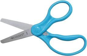 img 2 attached to ✂️ Westcott 5-Inch Blunt Safety Scissors for Kids, Assorted Colors, 12-Pack – Right & Left-Handed