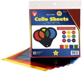 img 3 attached to Hygloss Products Cello Sheets - Versatile 12x12 Inch Pack of 48 - Ideal for Arts, Crafts, DIY, Classroom, Gift Wrapping and More!