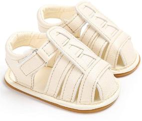 img 3 attached to Jonbaem Sandals Newborn Toddler Anti Slip Boys' Shoes and Sandals