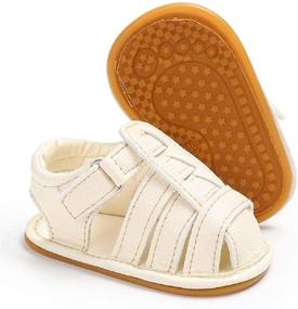 img 4 attached to Jonbaem Sandals Newborn Toddler Anti Slip Boys' Shoes and Sandals