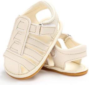 img 1 attached to Jonbaem Sandals Newborn Toddler Anti Slip Boys' Shoes and Sandals