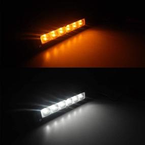 img 2 attached to Светильник Dream Lighting LED для веранды RV-прицепа на открытом воздухе, кемпинга, лодки 🏕️ - Влагонепроницаемая настенная лампа IP65, 720 люмен, холодный белый и янтарный свет - 7,8 дюйма