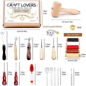 img 3 attached to 🔧 The Complete Leather Working Kit: Tools, Supplies & Instructions for Crafting High-Quality Leather Goods