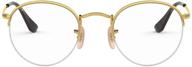 ray ban unisex rx3947v eyeglasses gold logo