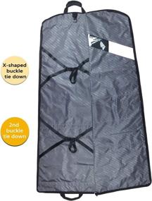 img 2 attached to 👔 Premium 52'' Extra Long Dress Garment Bag: Tear-Resistant Hanging Suit Cover for Traveling and Storage