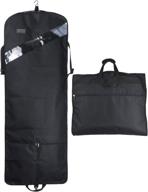 👔 premium 52'' extra long dress garment bag: tear-resistant hanging suit cover for traveling and storage логотип