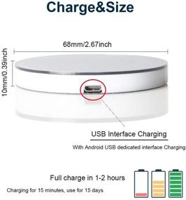 img 3 attached to 🚗 ROSON Светодиодные фонари для автомобильного подстаканника с USB-зарядкой - 7 цветов изменяющихся материалов светящейся подставки для кружки LED-внутренней лампы атмосферного освещения для всех моделей автомобилей.