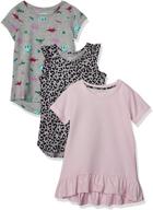 🎀 get your girls' wardrobe ready with amazon essentials: 2-pack x-small tops, tees & blouses for beauty and comfort logo