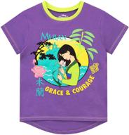 disney girls t shirt mulan purple logo